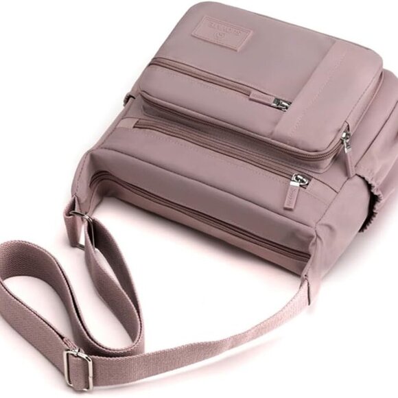 Women’s Waterproof Nylon Crossbody Bag Multiple Pockets Travel Tote - Picture 6 of 9